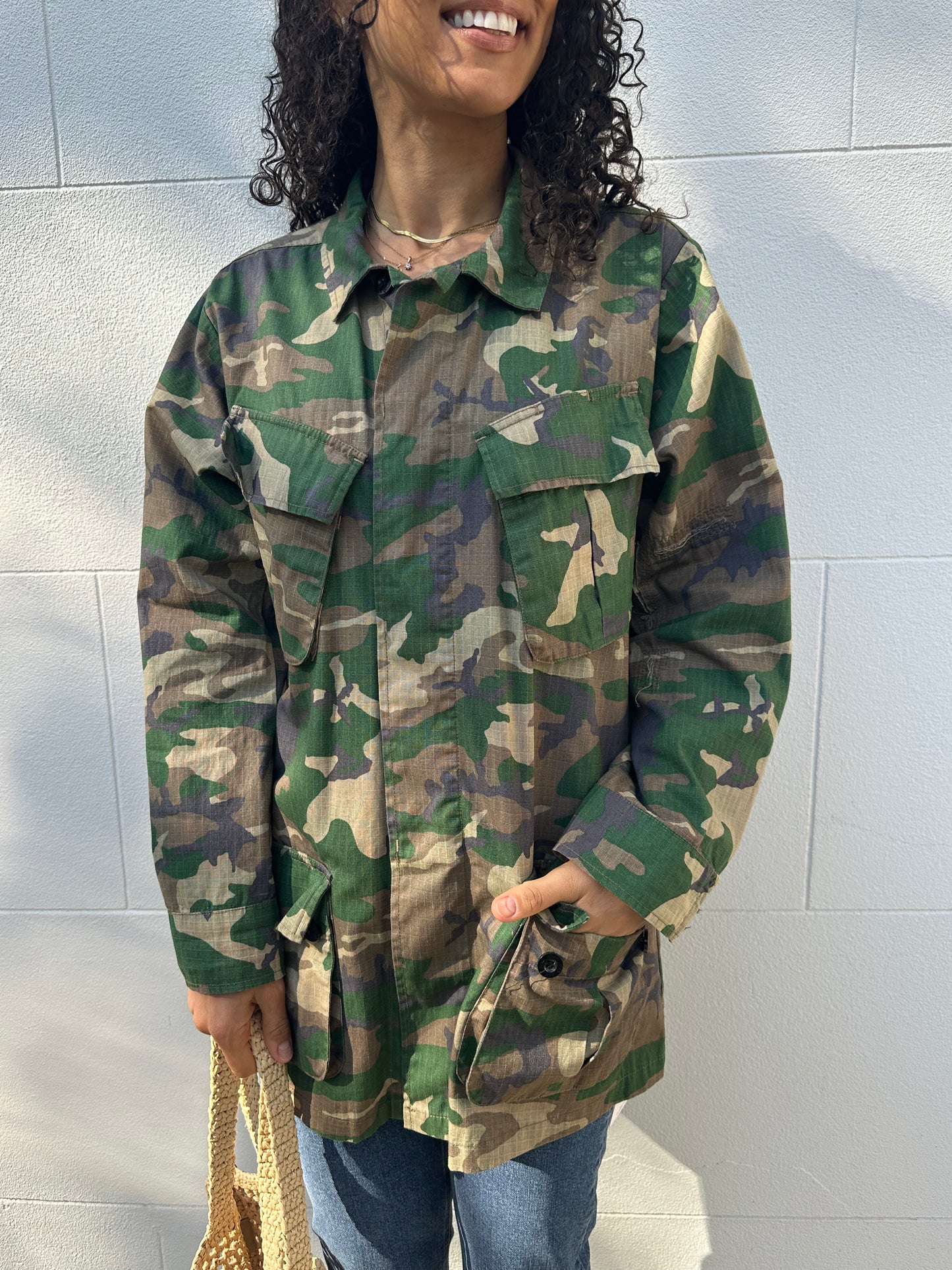 Anine Bing Camo Shirt/Jacket Size M