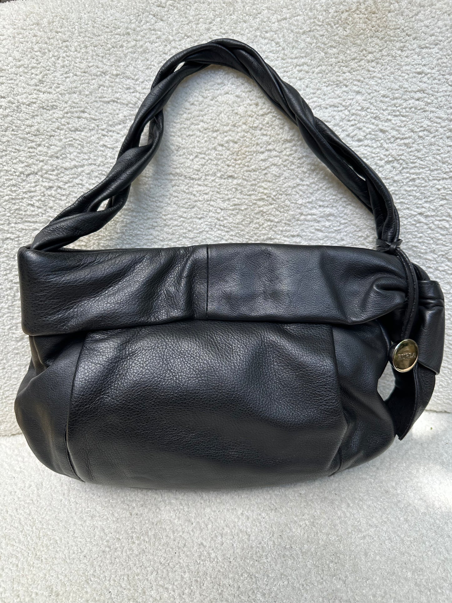 Furla Black Leather Handbag