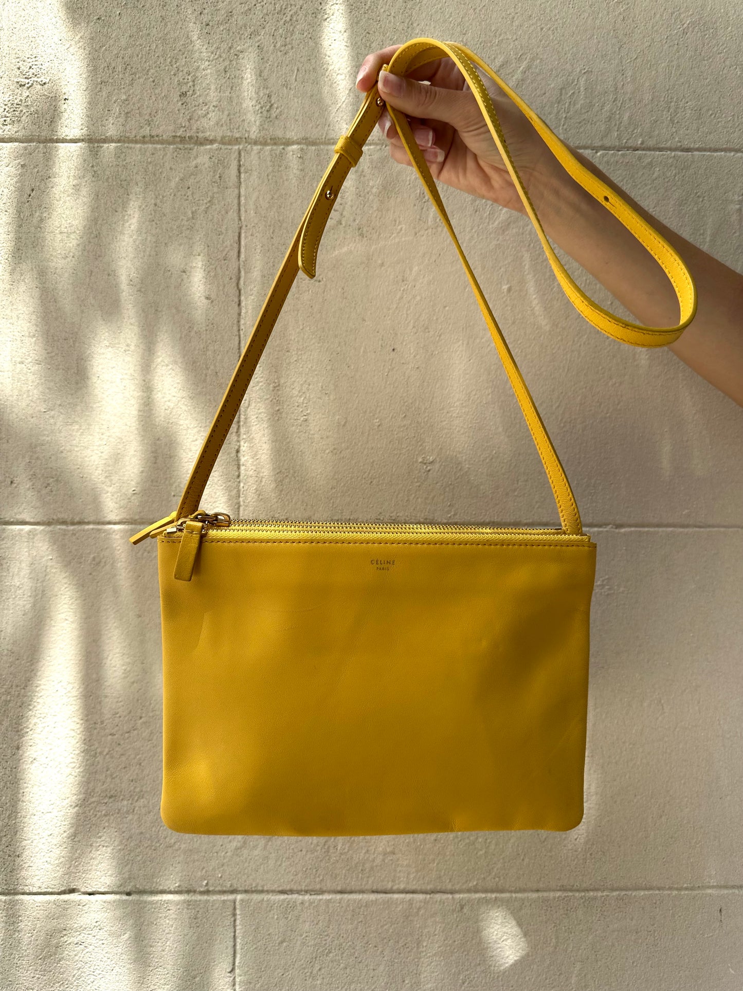 Celine Trio Yellow Crossbody Bag