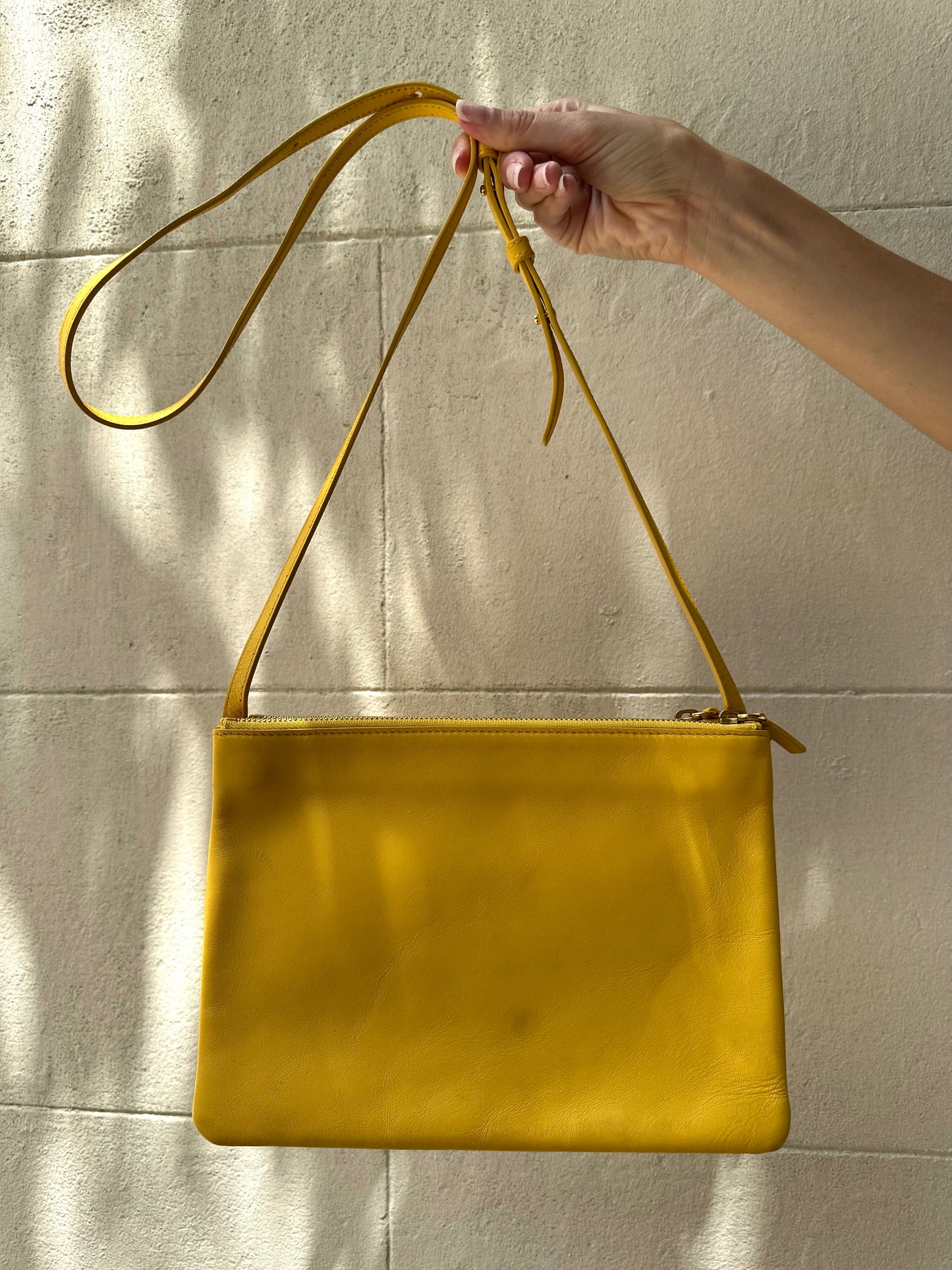 Celine Trio Yellow Crossbody Bag
