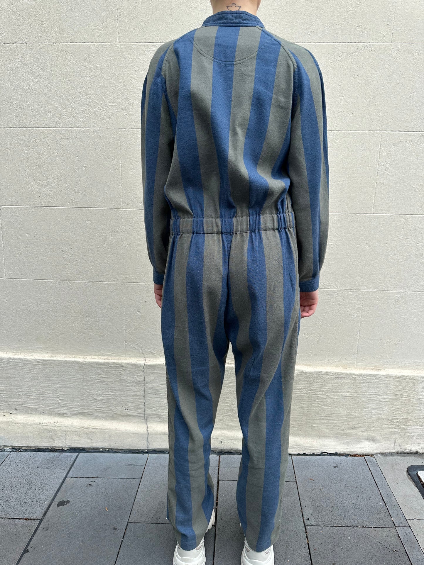 Lucy Folk Stripe Jumpsuit Size M
