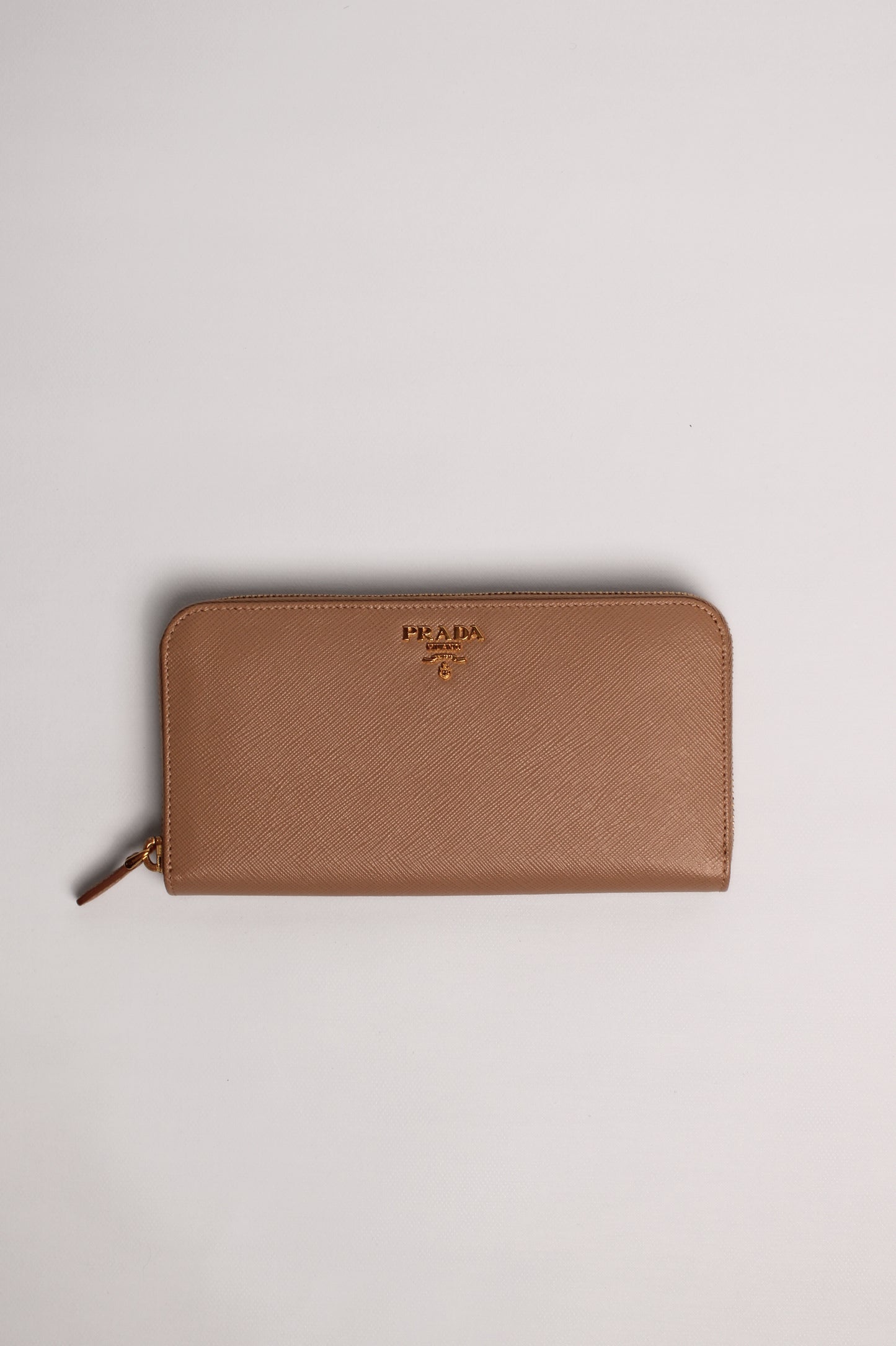 Prada Beige Leather Wallet
