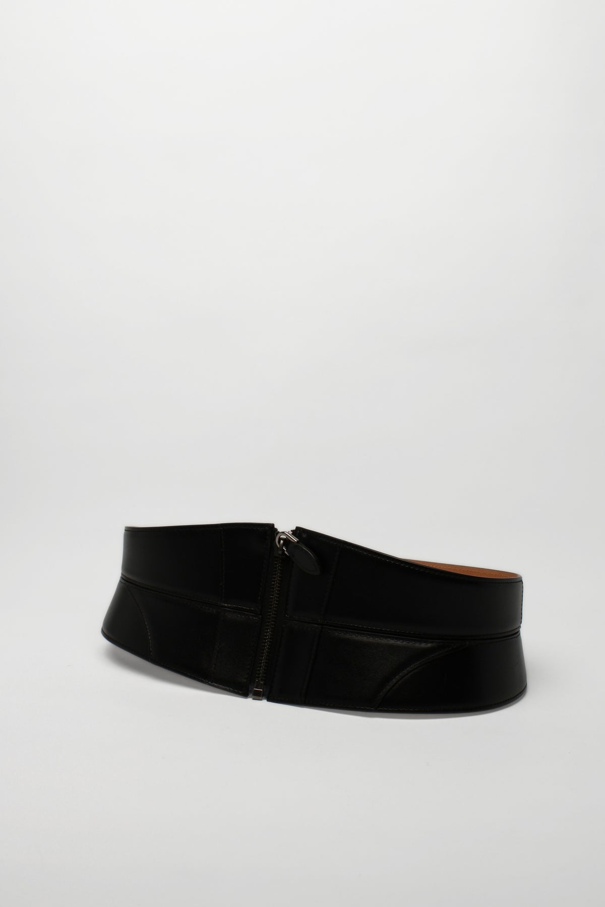 Alaia Wide Black Leather Belt SIZE 75