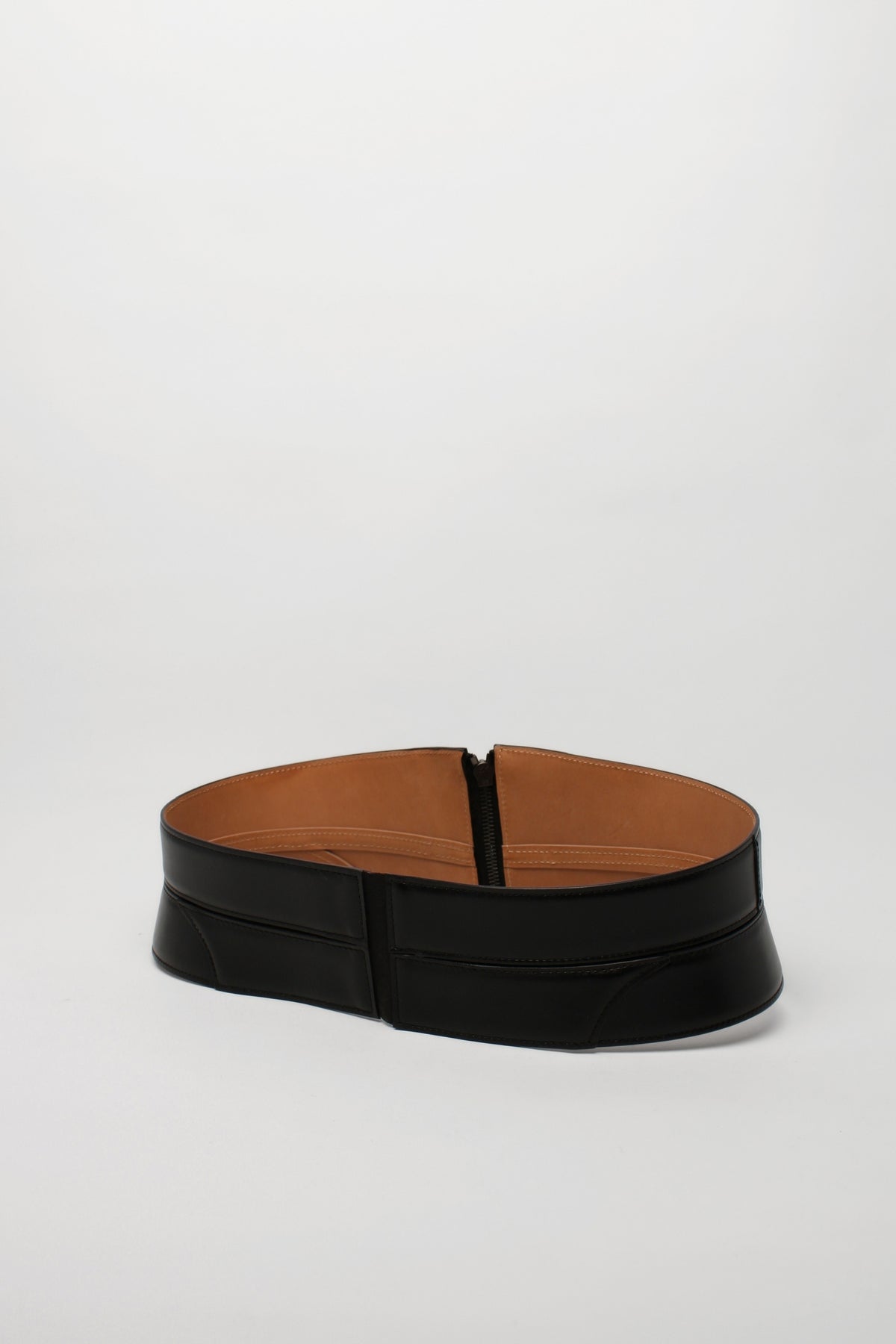 Alaia Wide Black Leather Belt SIZE 75