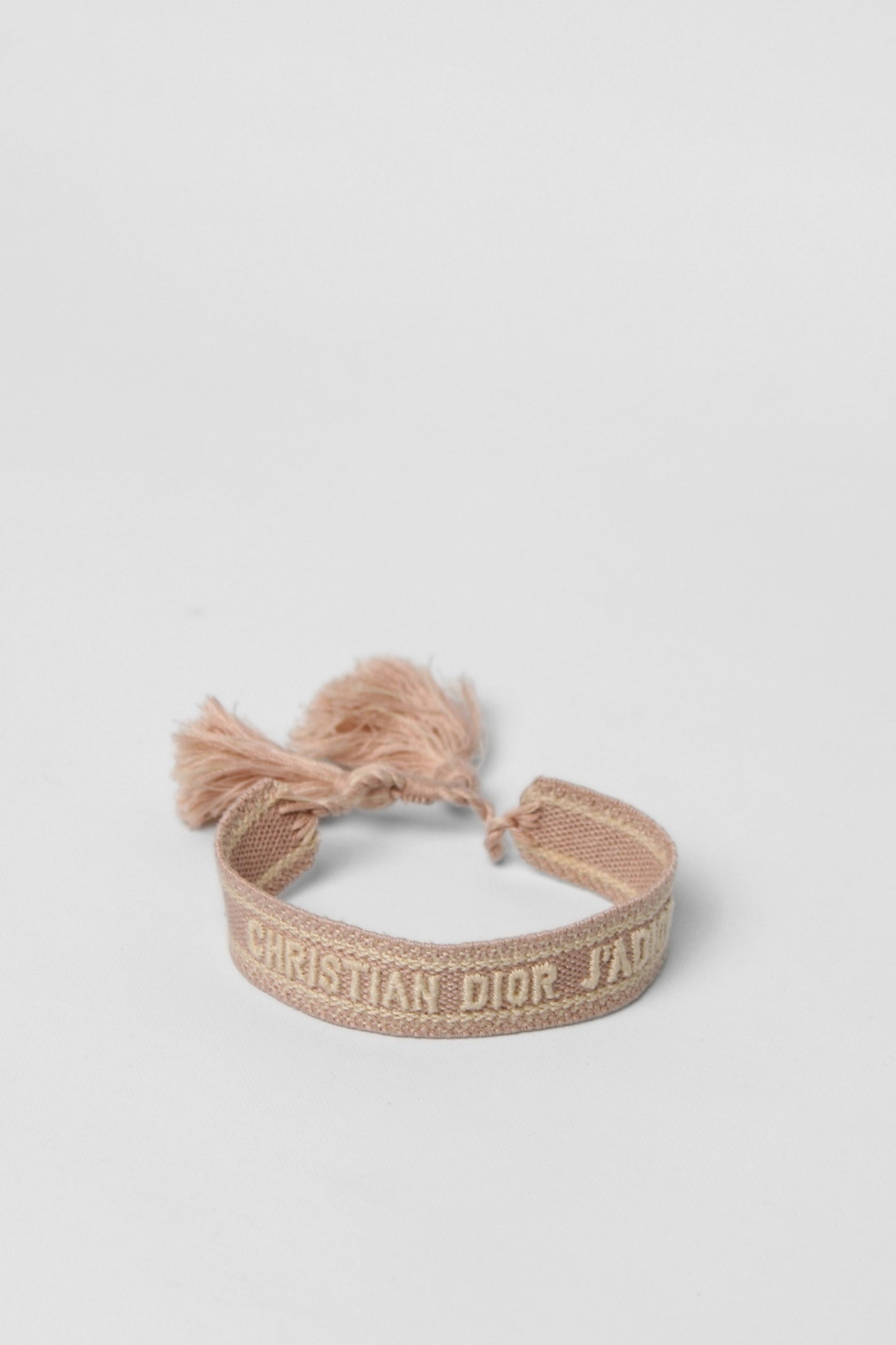 Dior Woven Pink Logo Bracelet