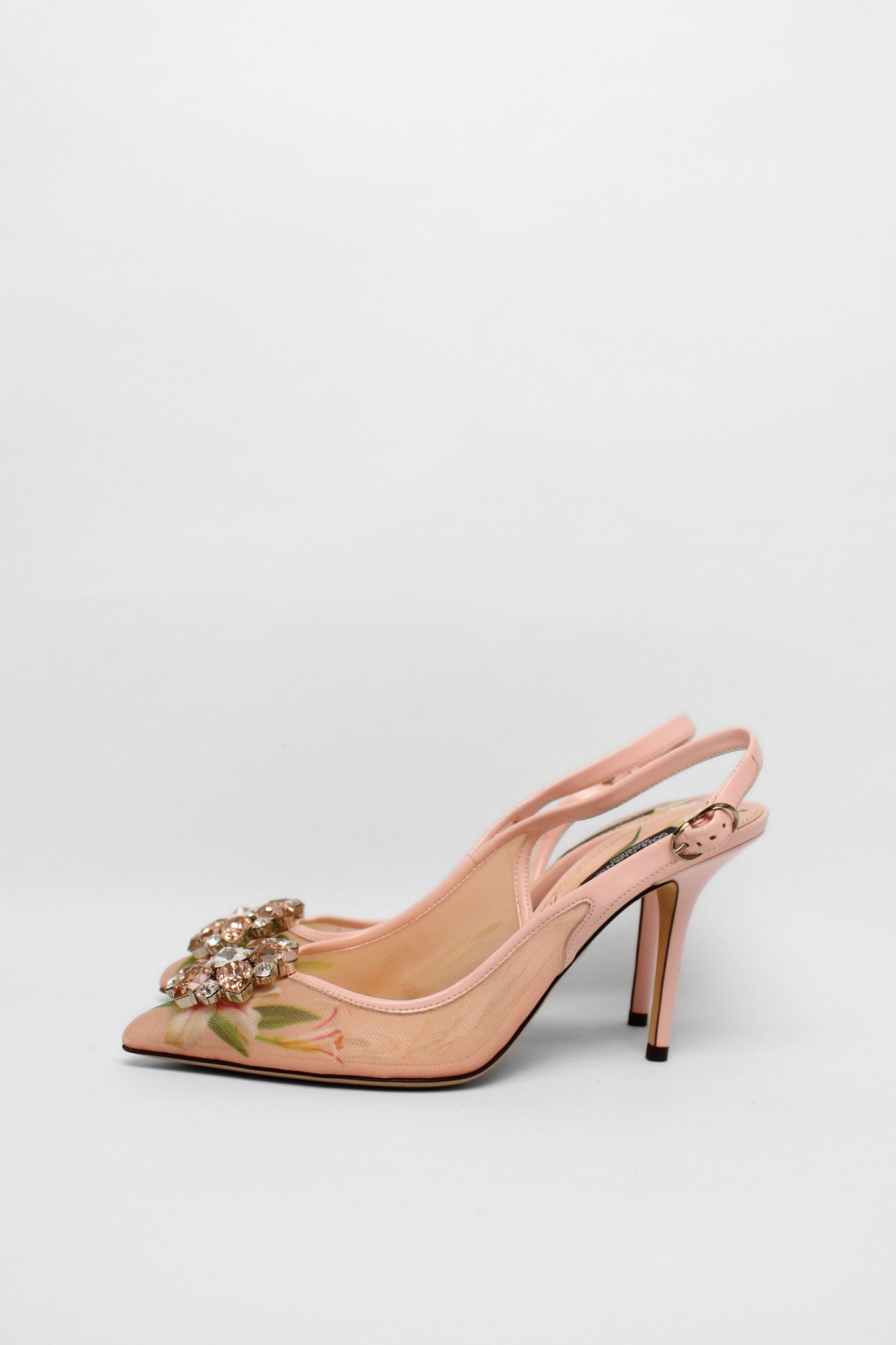Dolce & Gabbana Pink Mesh Slingbacks Size 38.5