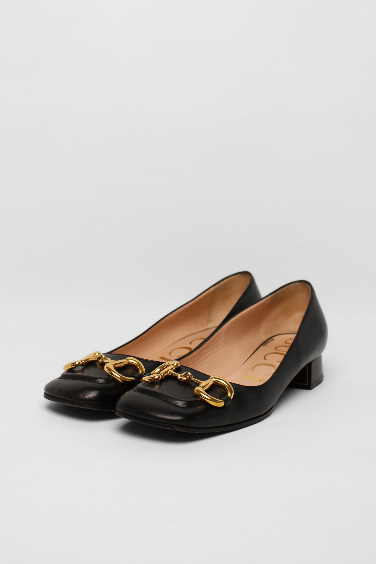 Gucci Black Horsebit Shoes Size 36