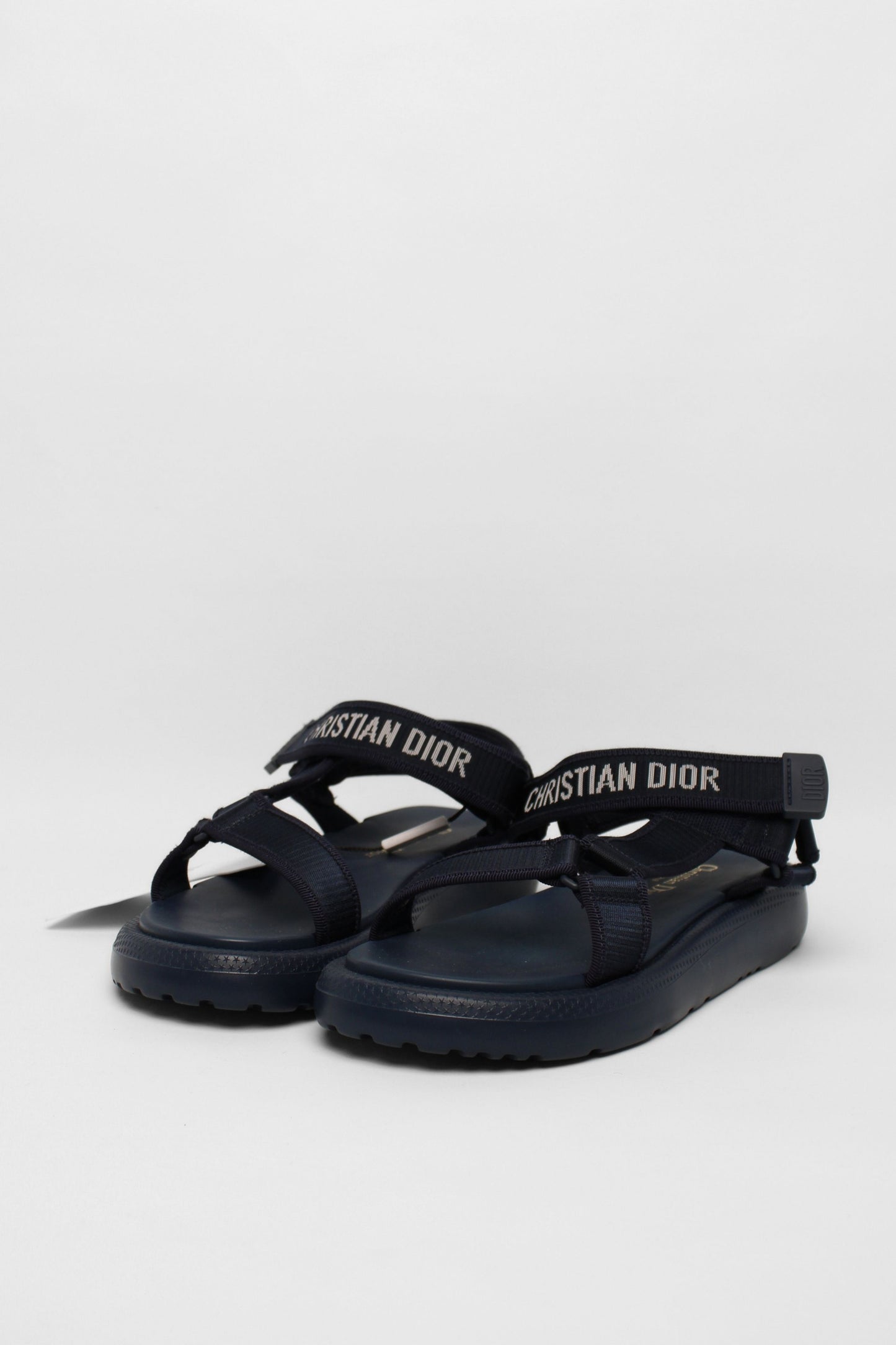 Dior Navy D-Wave Sandals Size 37.5