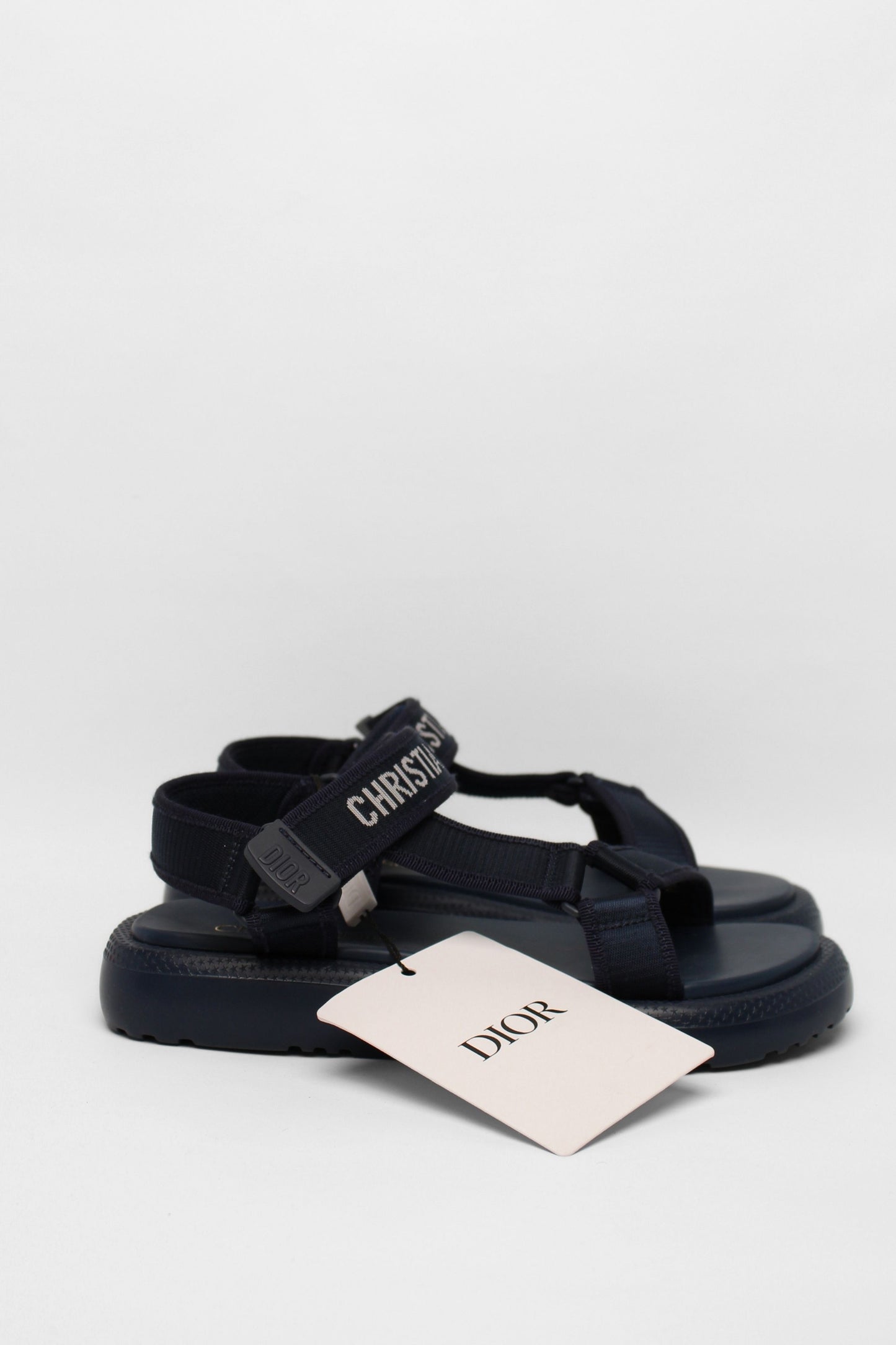 Dior Navy D-Wave Sandals Size 37.5