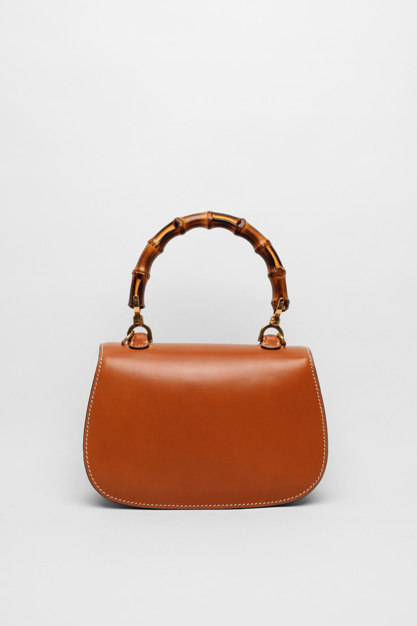 Gucci Bamboo Strap Tan Bag