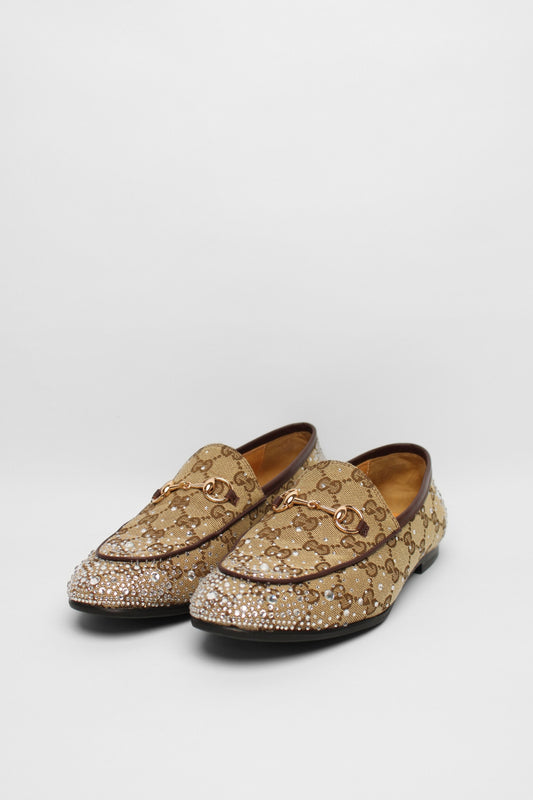 Gucci Monogram Dazzle Loafers Size 38