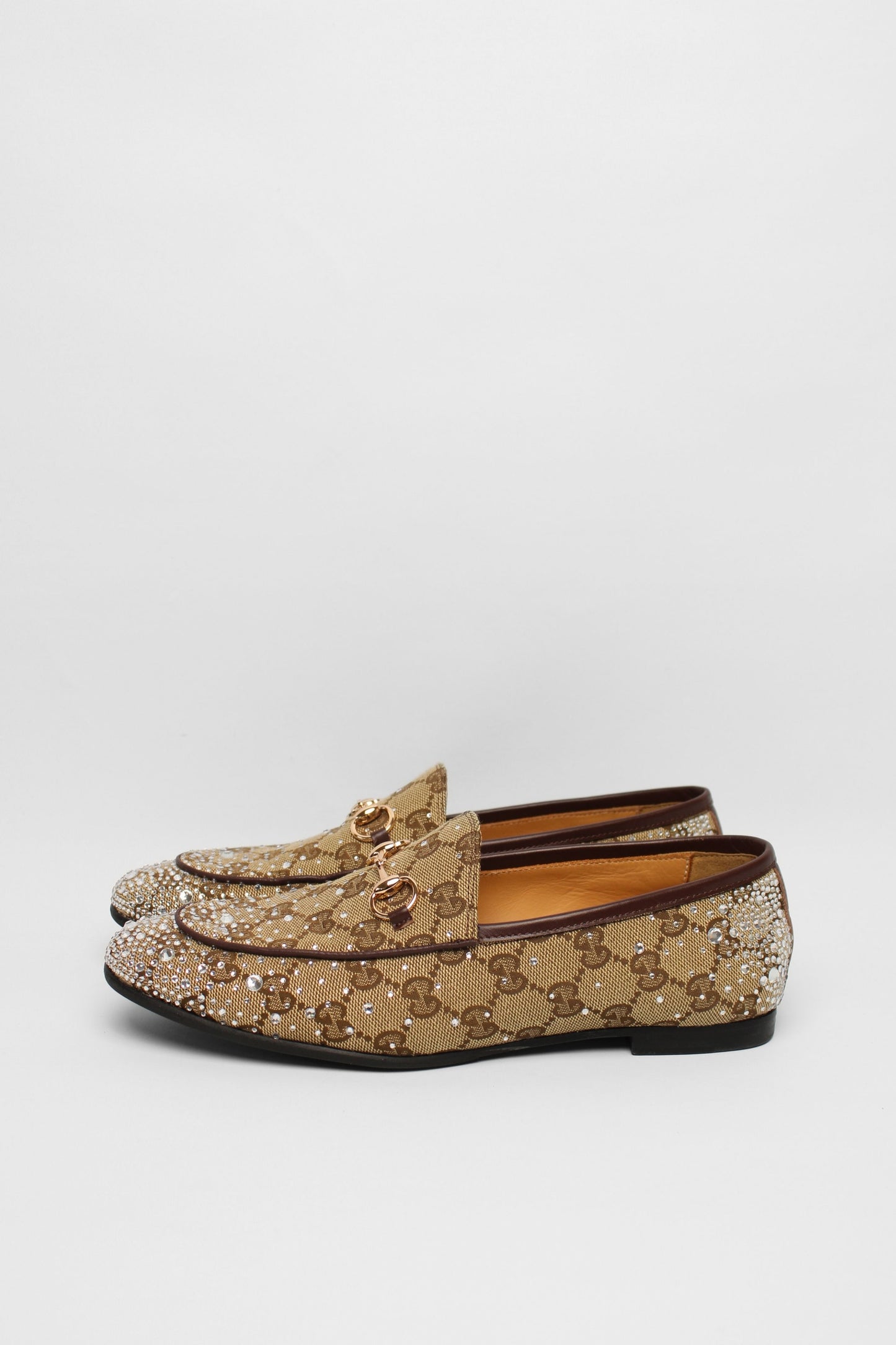 Gucci Monogram Dazzle Loafers Size 38