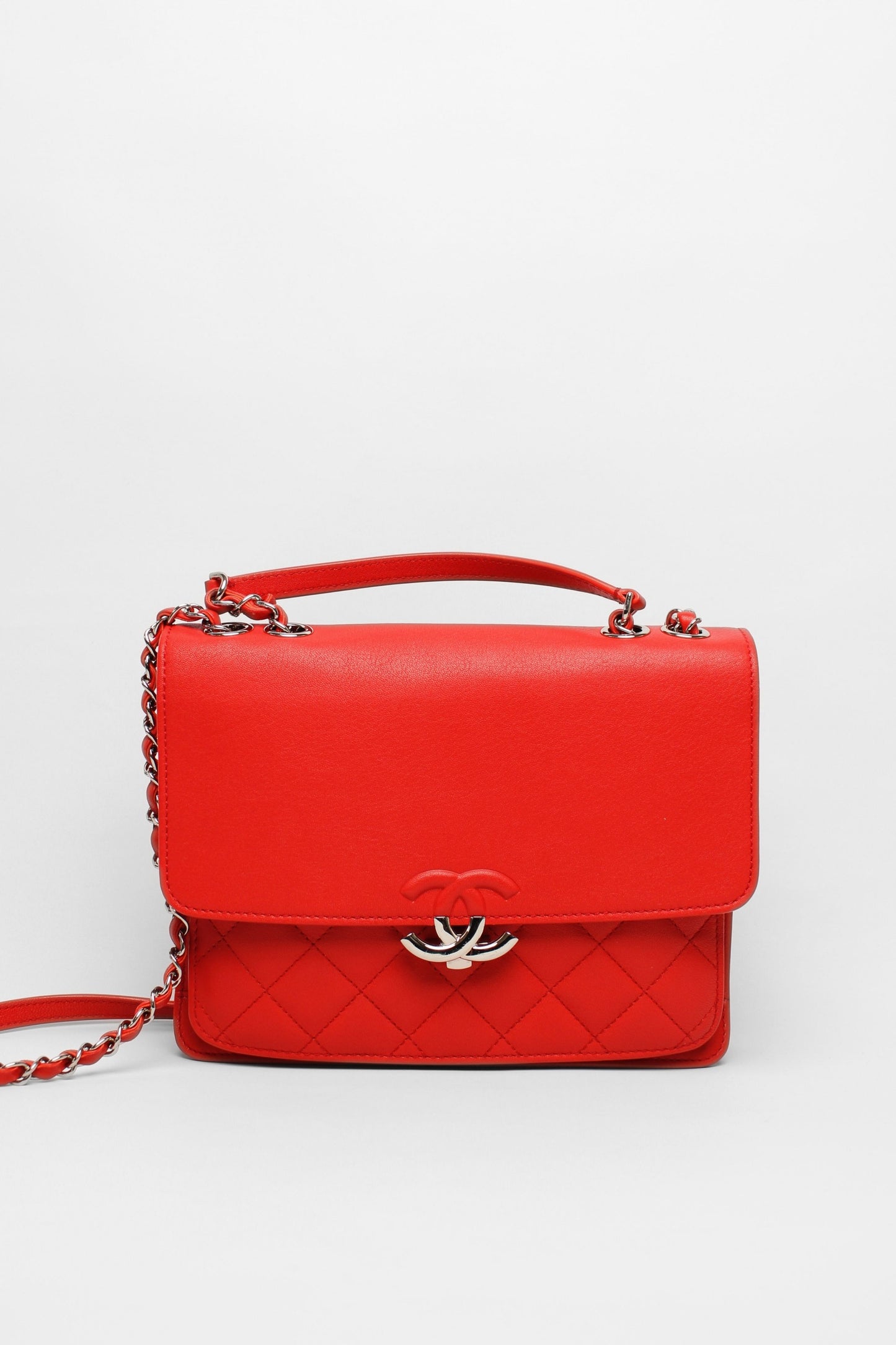 Chanel Red Flap Box Bag