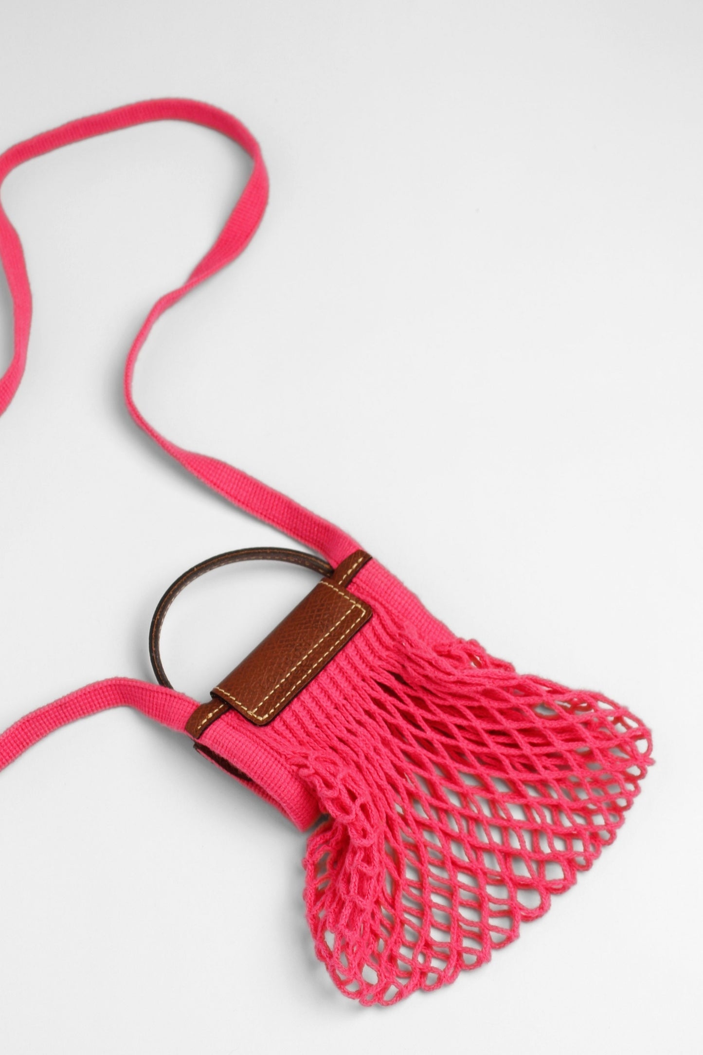 Longchamp Mini Pink Net Bag