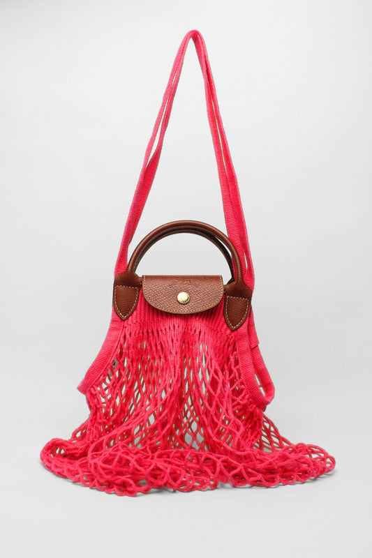 Longchamp Pink Net Bag