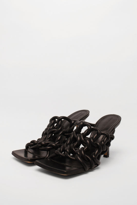 Bottega Veneta Black Mules Size 40