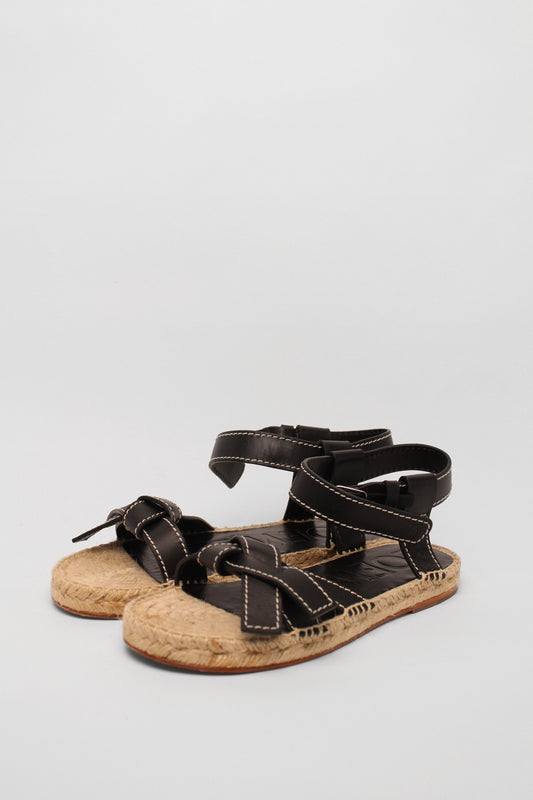 Loewe Gate Black Espadrilles Size 37