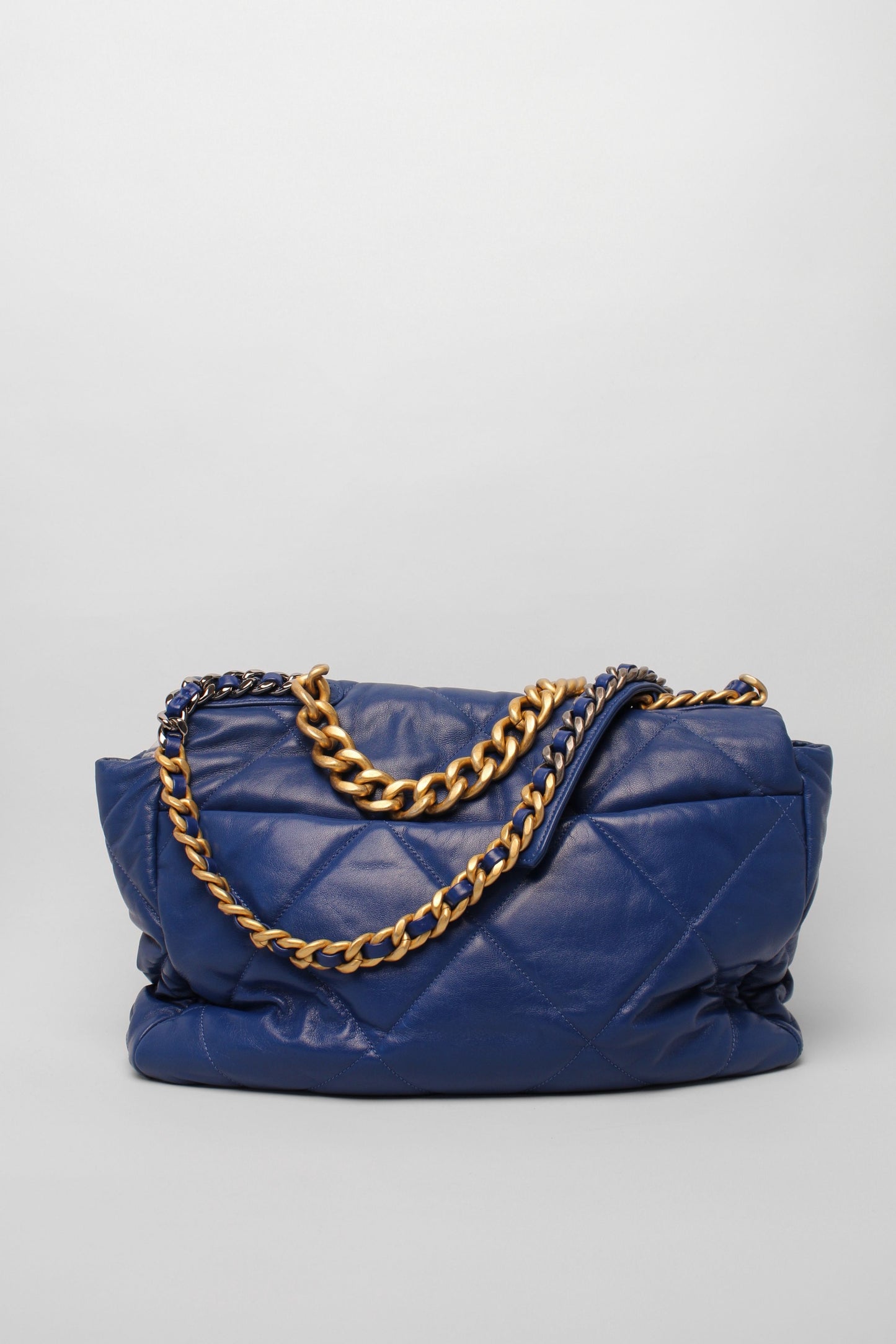 Chanel 19 Quilted Blue Flap Bag
