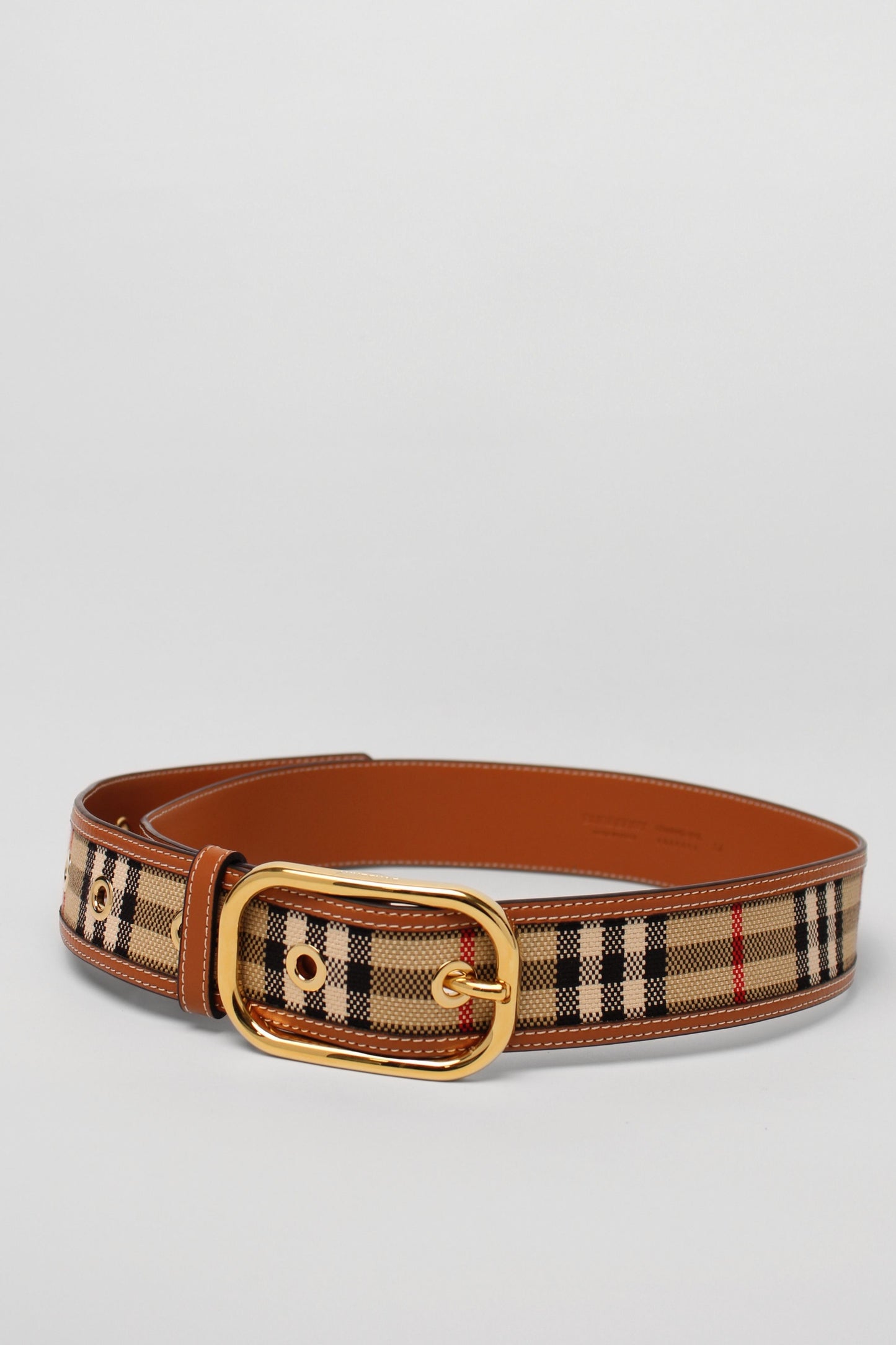 Burberry Check Belt Size M