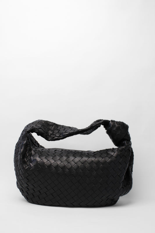 Bottega Veneta Black Jodie Intrecciato Hobo Bag  LARGE