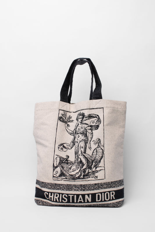 Christian Dior Printed Canvas Cruise 2021 Tote bag