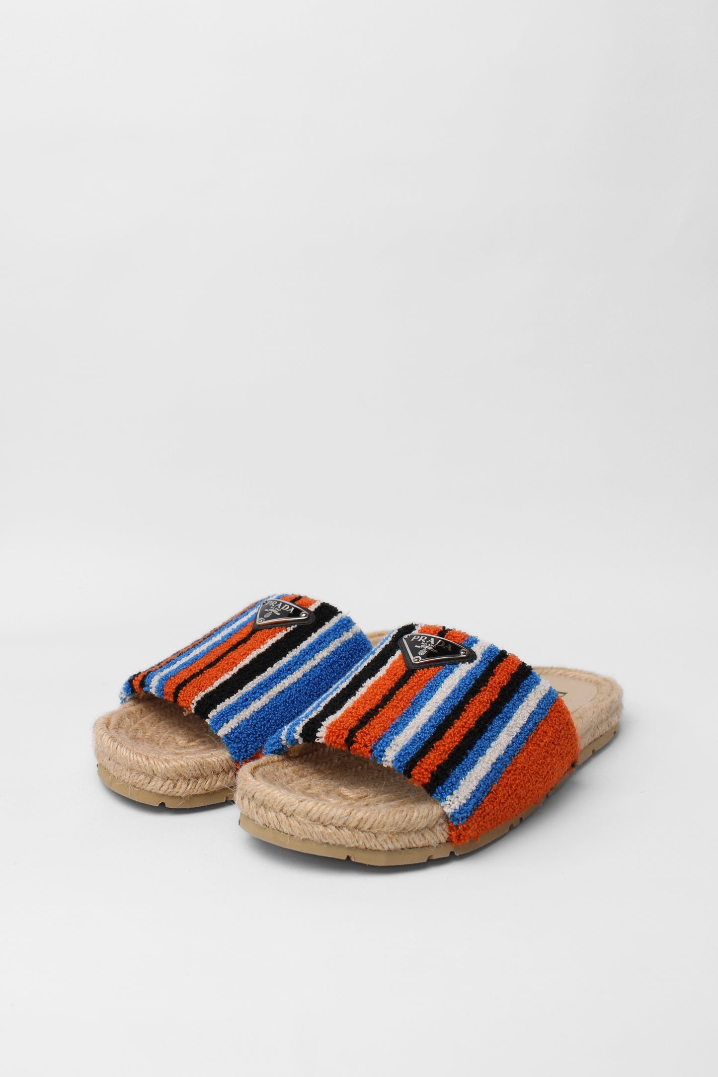 Prada Stripe Towelling Slide/ espadrille size 40