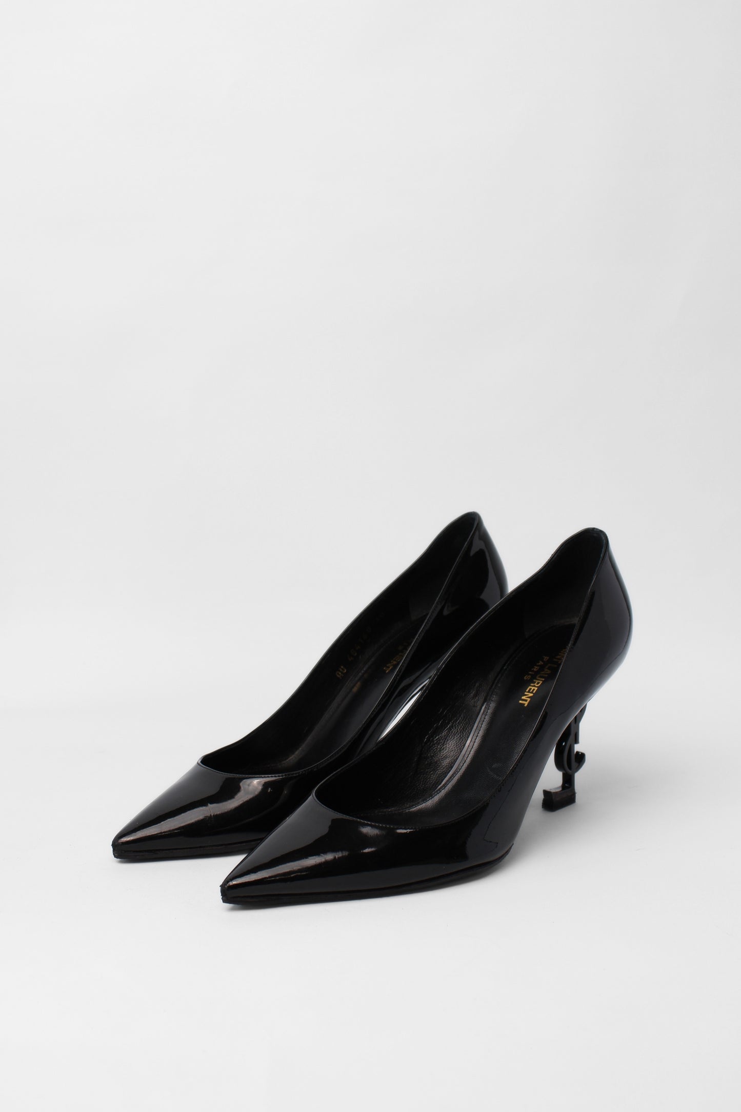 YSL Patent Black Heels Size 40