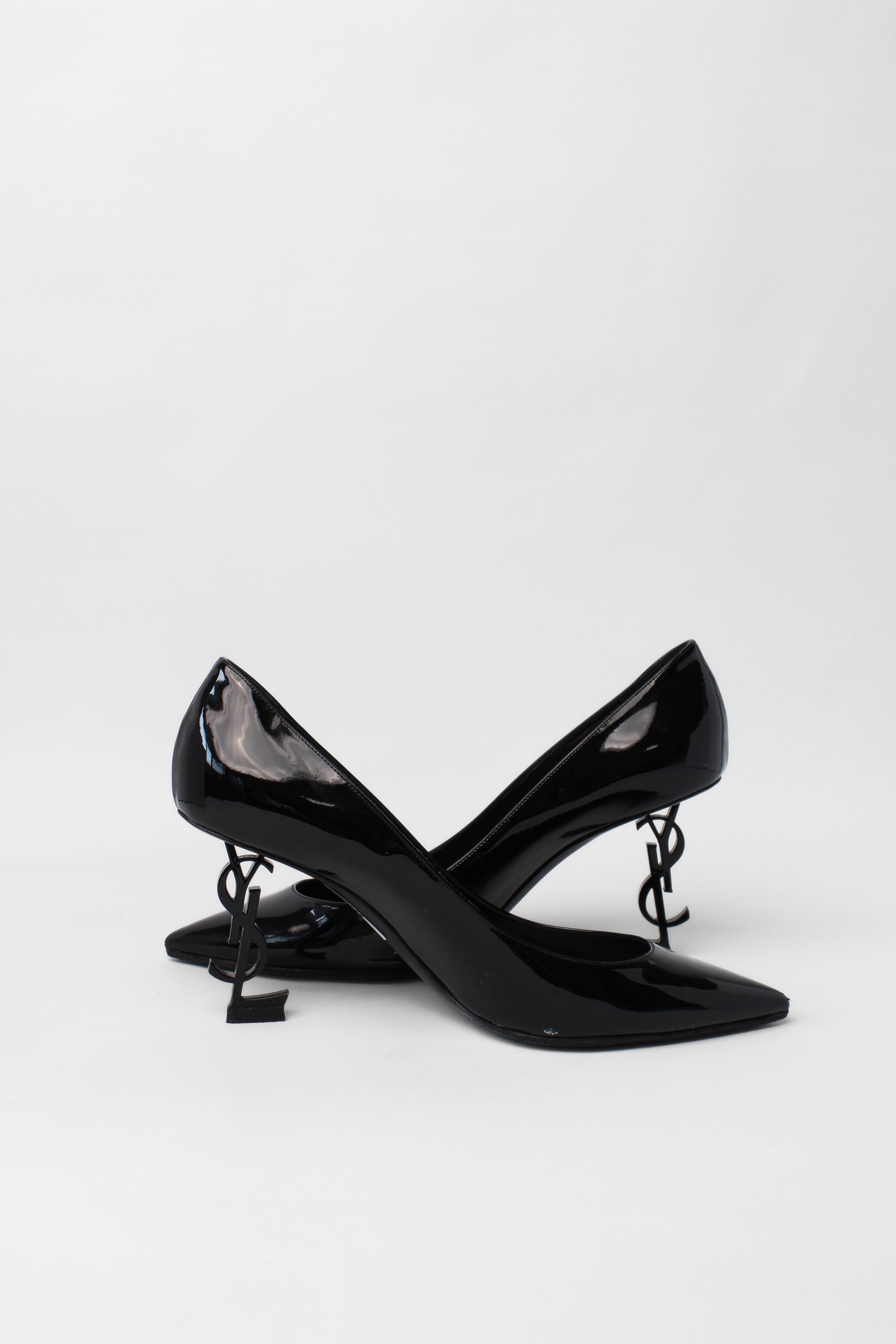 YSL Patent Black Heels Size 40