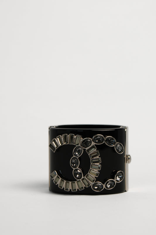 Chanel CC Resin Crystal Cuff