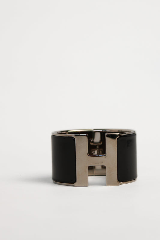 Hermes H Black Bangle