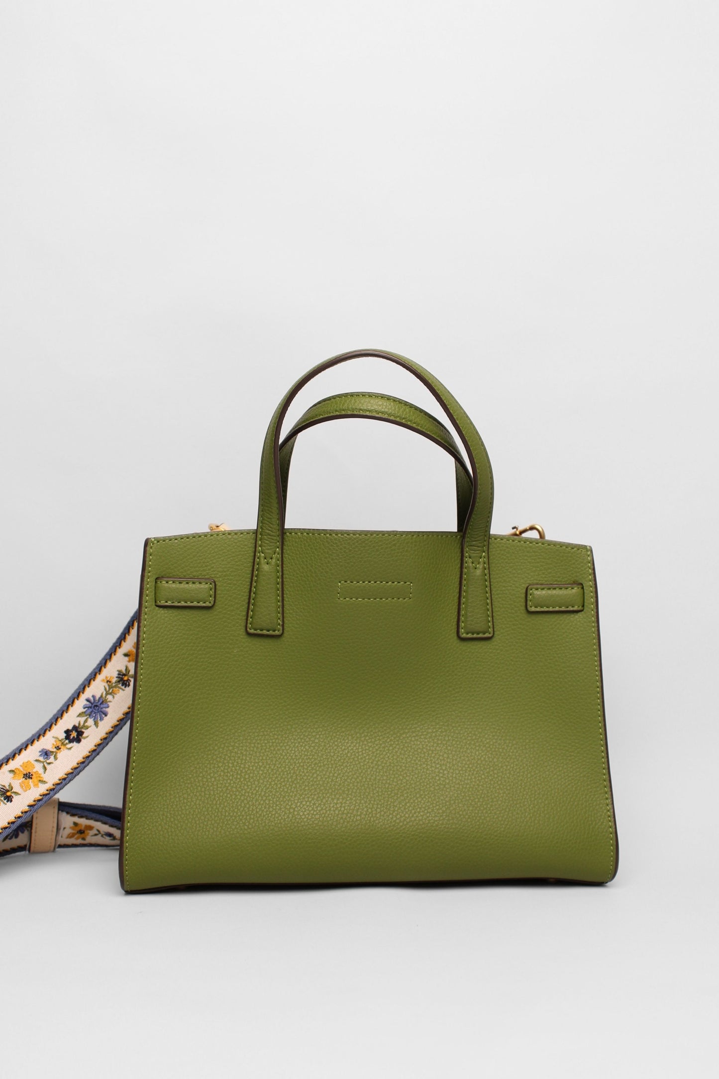 Tory Burch Green Tote Strap Bag