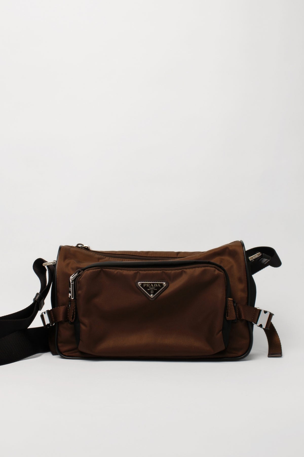 Prada Brown Re-Nylon Crossbody Bag