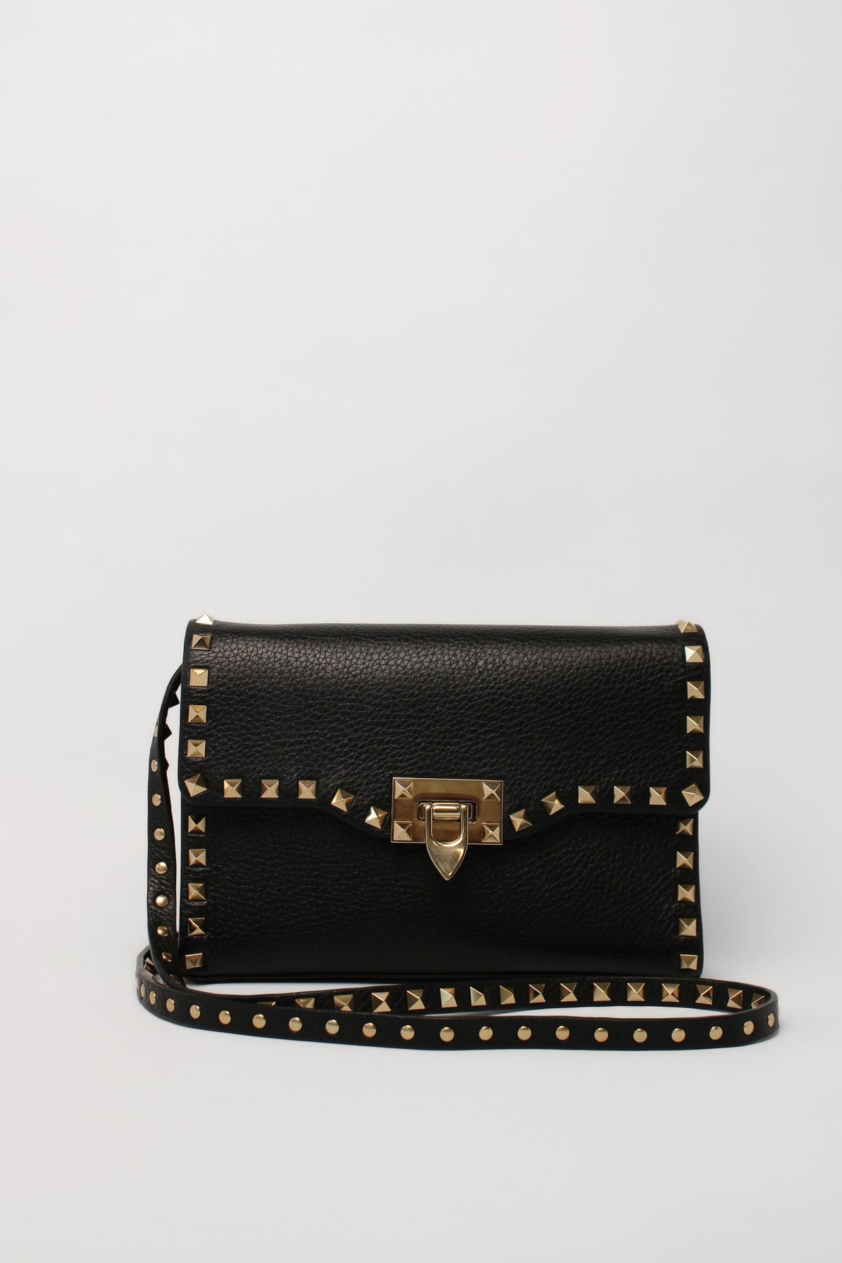 Valentino Black Rockstud Crossbody bag