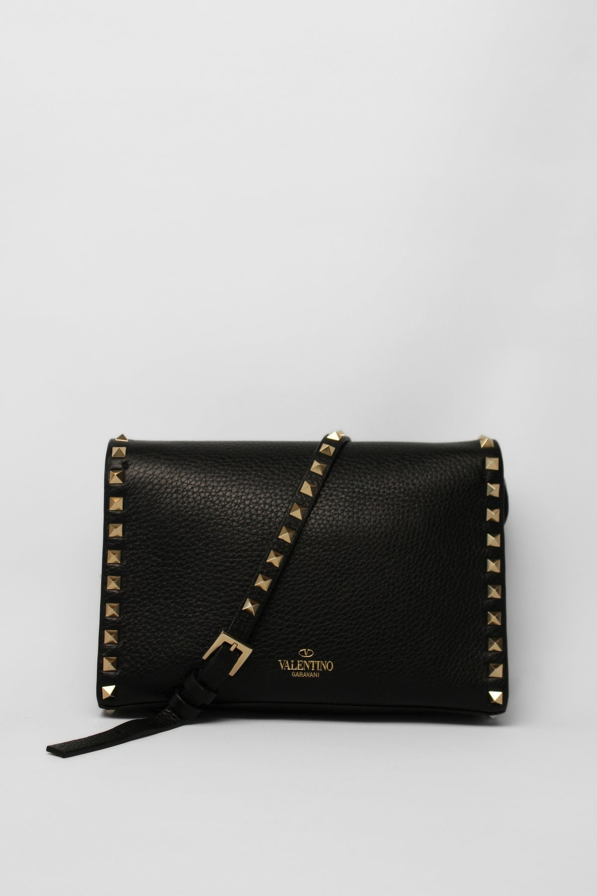 Valentino Black Rockstud Crossbody bag
