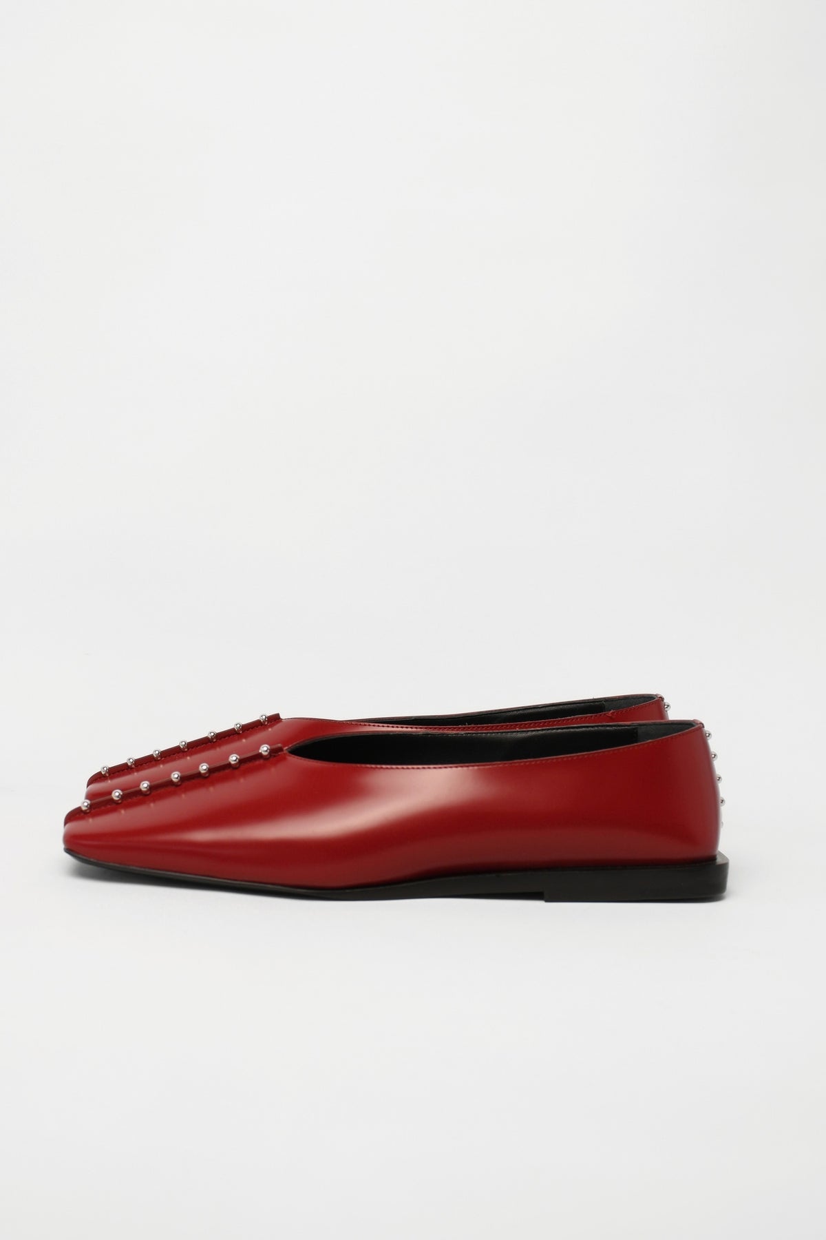 Jil Sander Embellished Leather Ballet Flats