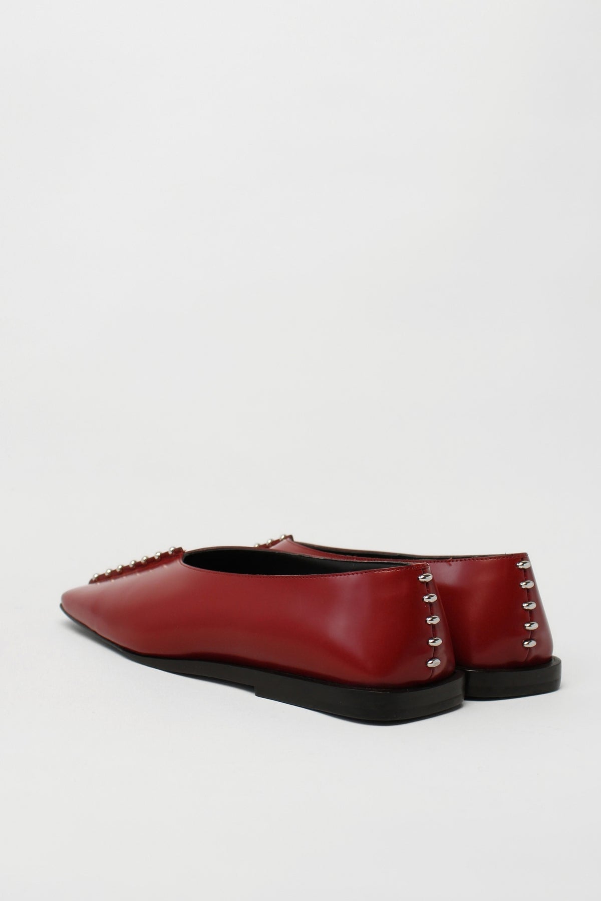 Jil Sander Embellished Leather Ballet Flats