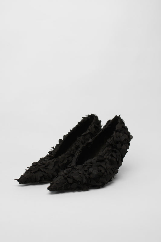 Camilla and Marc Flower Fabric Pumps