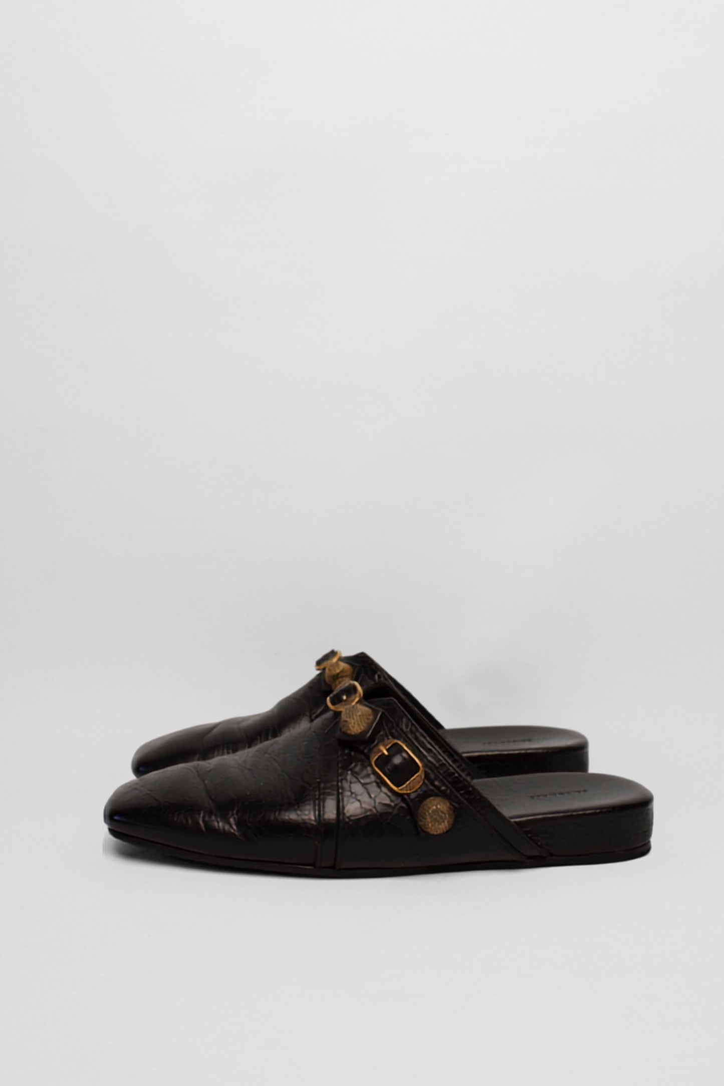 Balenciaga Black Cagole Mules Size 38