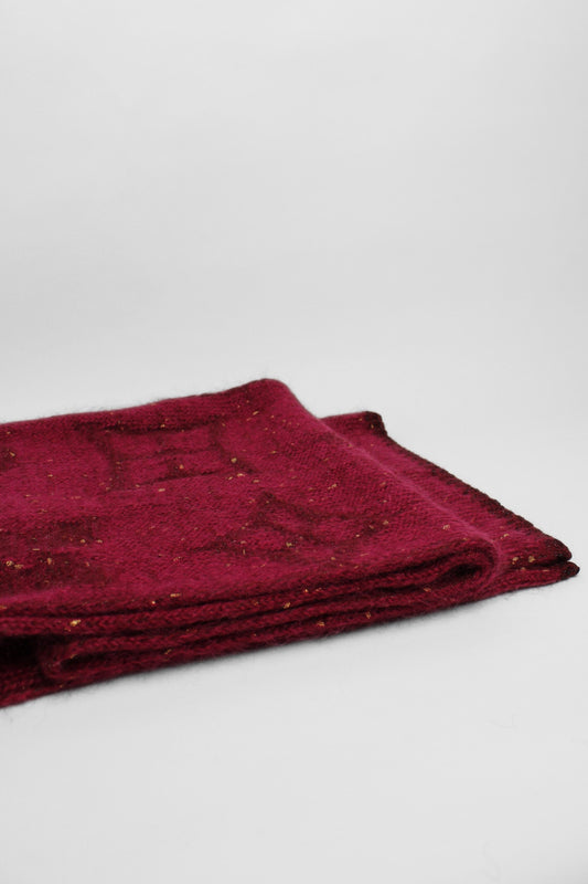Louis Vuitton Burgundy Scarf