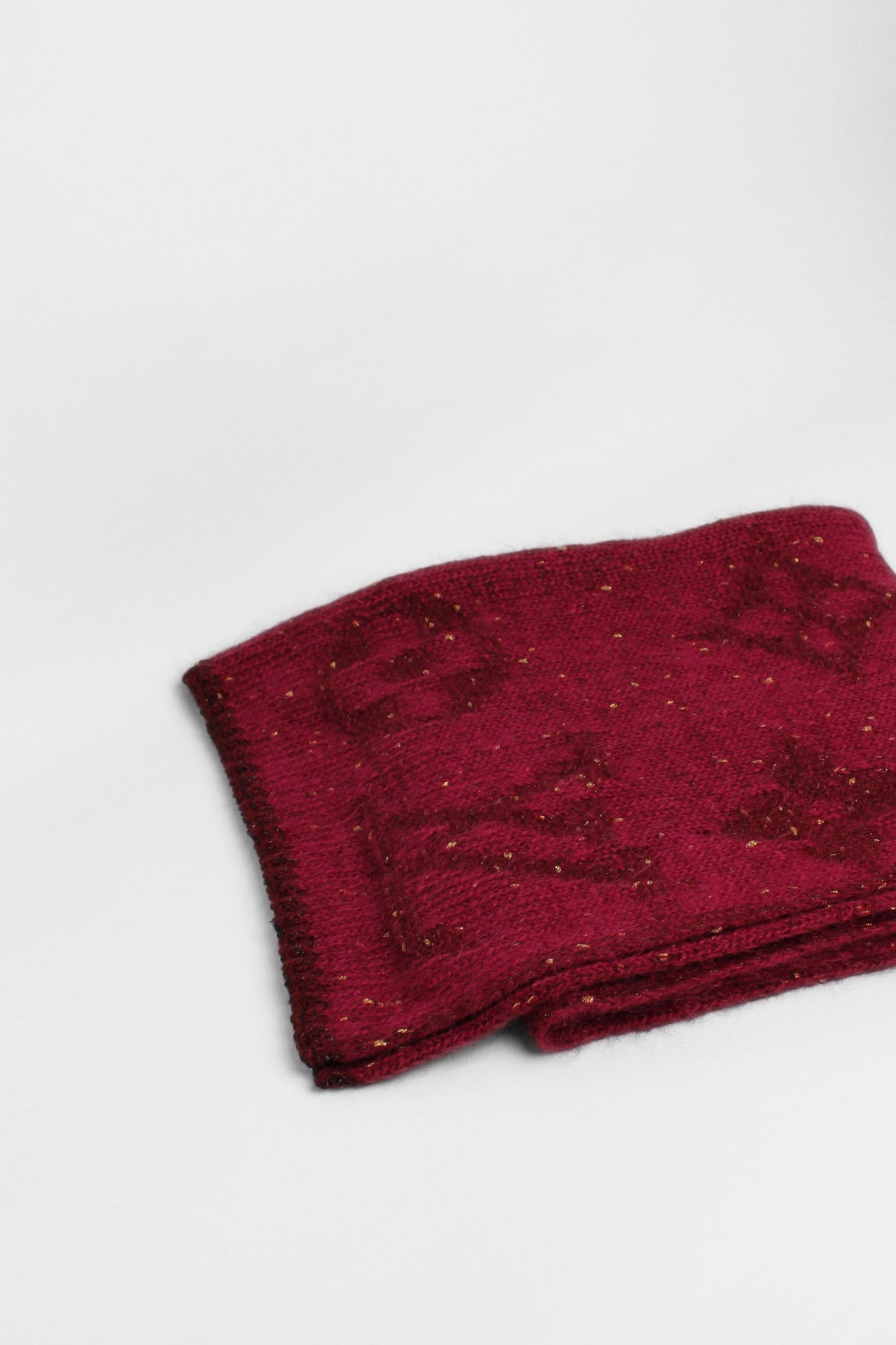 Louis Vuitton Burgundy Scarf
