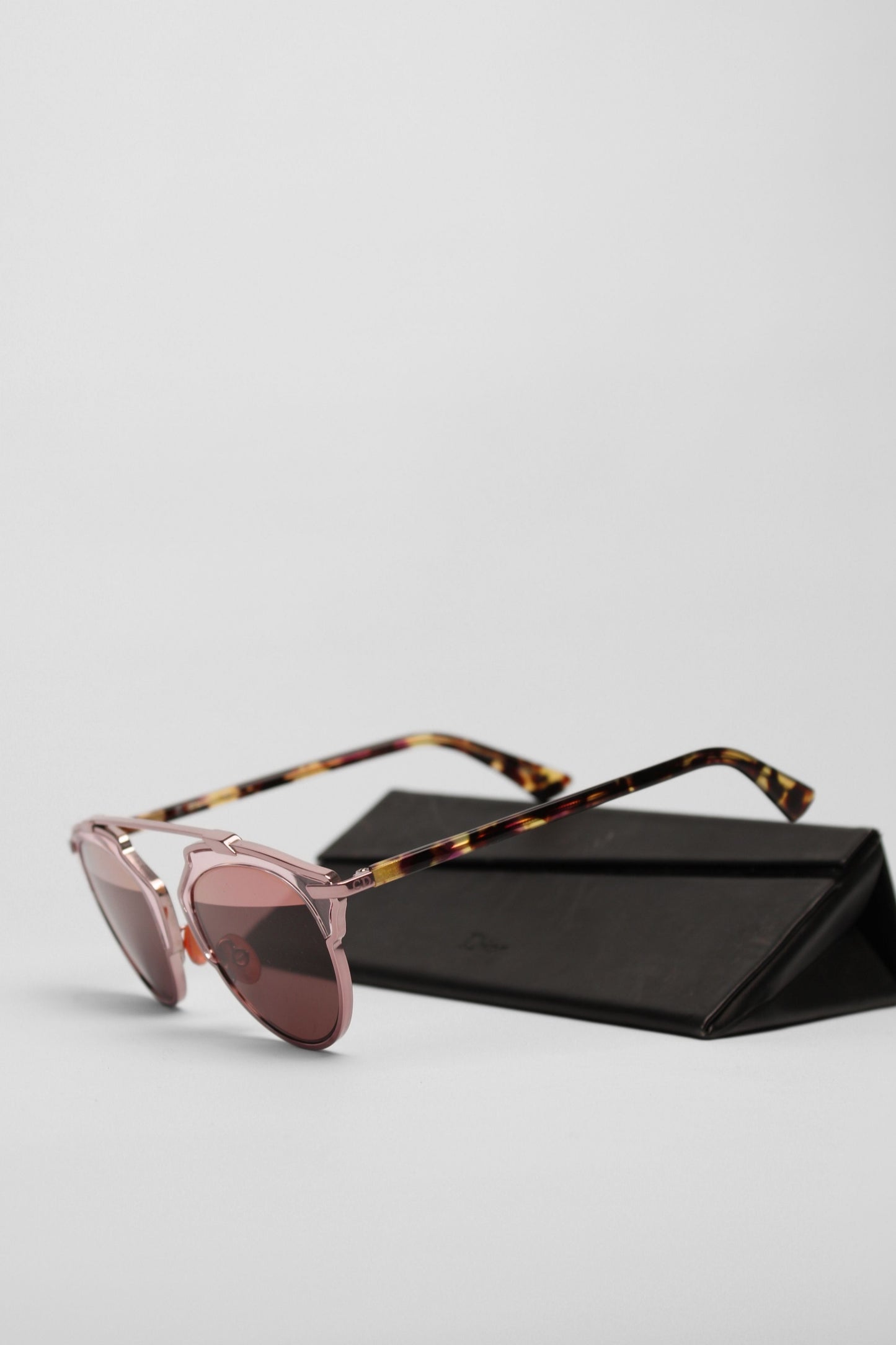 Dior Pink/Silver Aviator Sunglasses