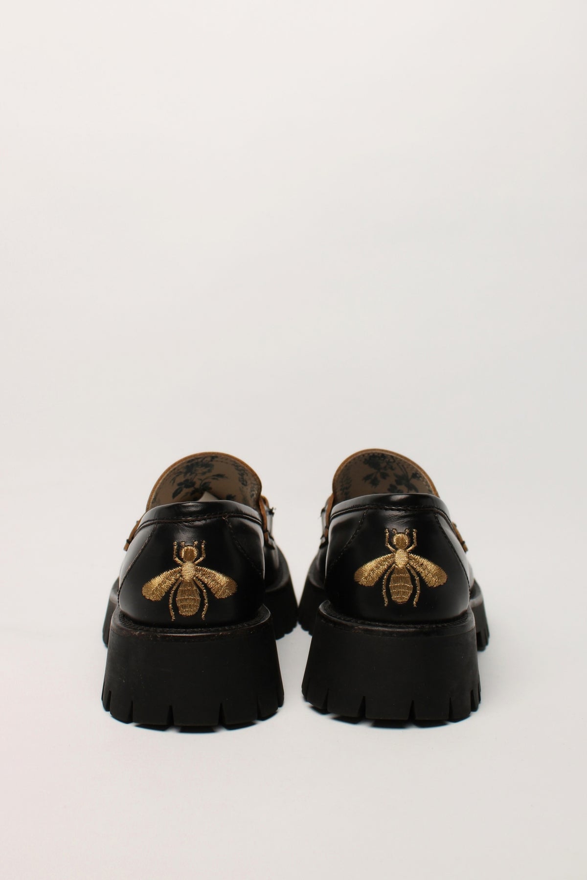Gucci Horsebit Lugsole Black  Loafers Size 38.5