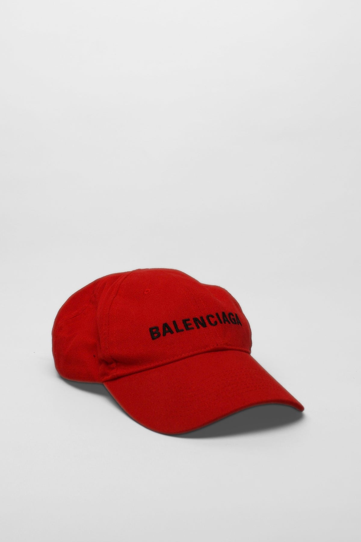 Balenciaga Red Cotton Baseball  Cap SIZE L