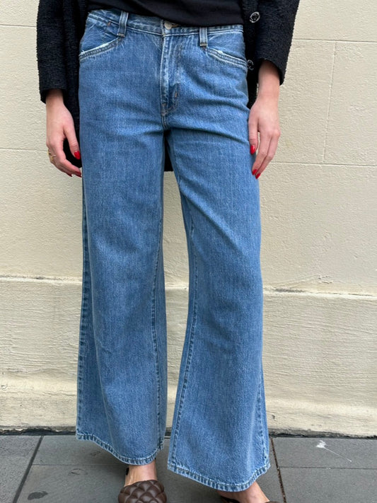 Levis Blue Wide Leg Jeans Size 27