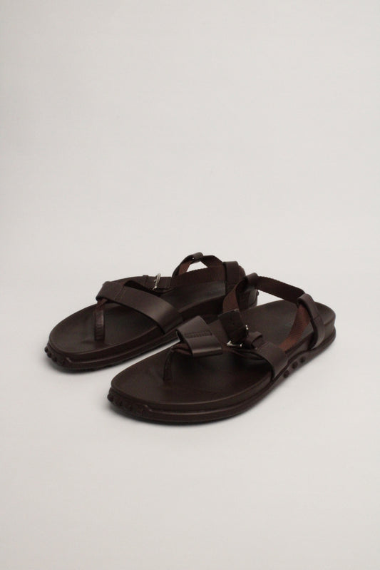 Hermes Brown Strap Sandals Size 38