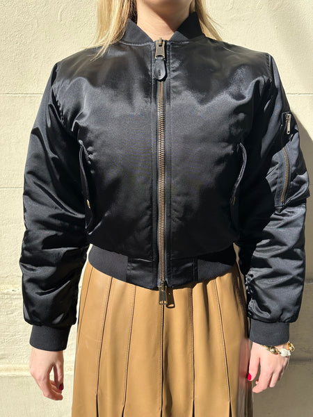 Balenciaga Black Bomber Jacket Size S