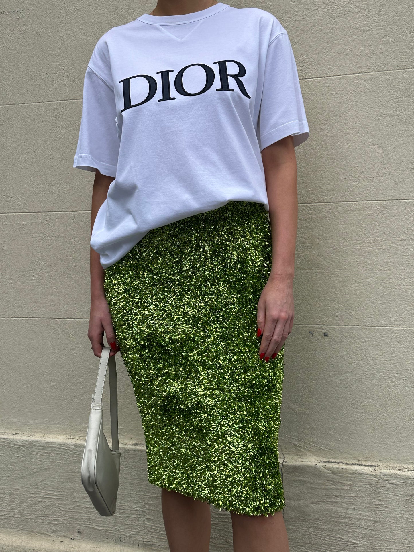 Dior Logo White Shirt Size S