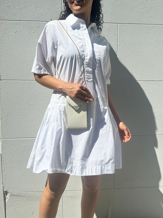 See By Chloe White Cotton Dress Size 42