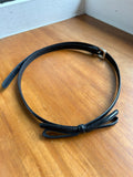 Prada Thin Black Bow Belt Size 80/32