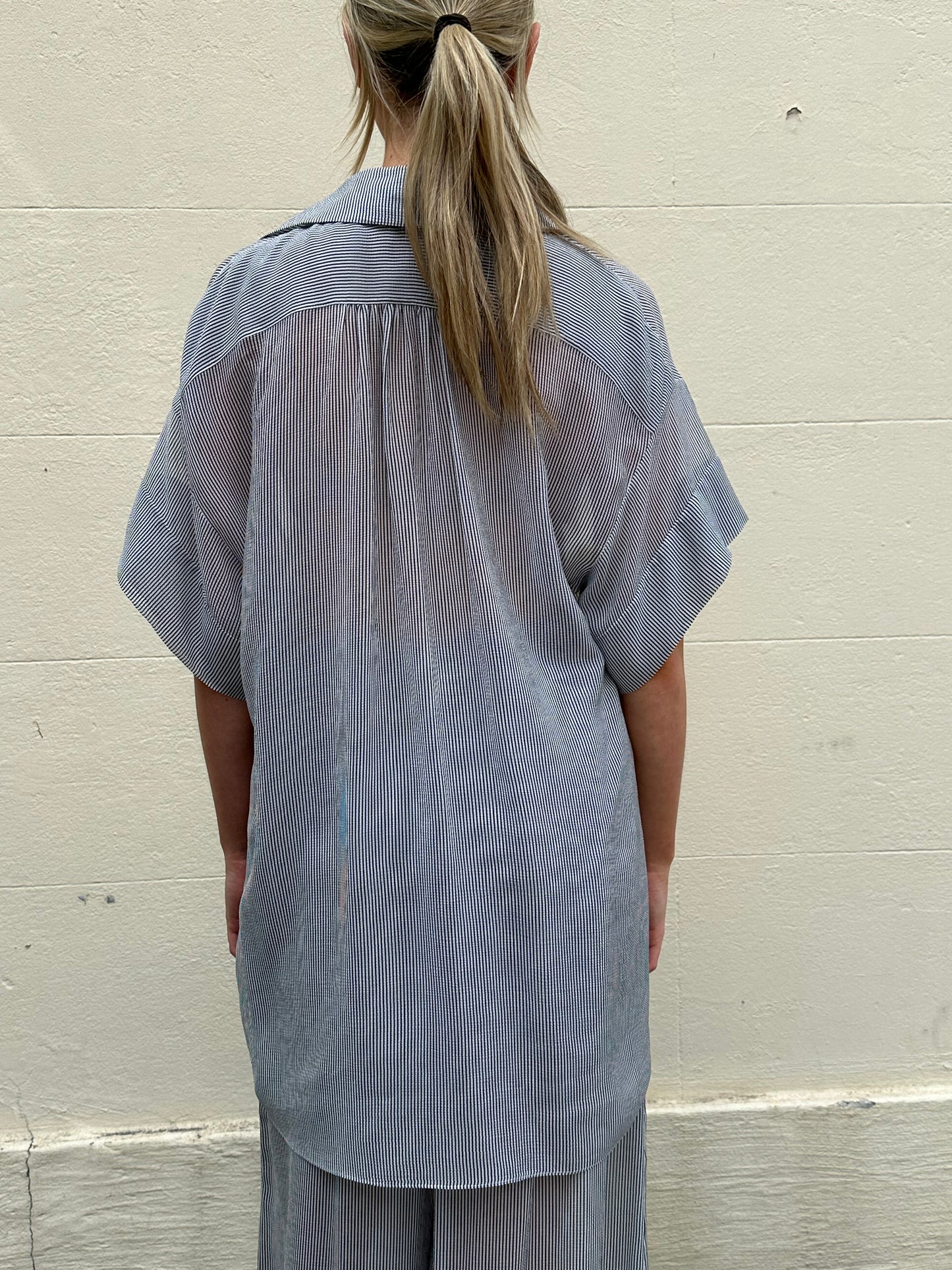 Chanel Blue Stripe Pant Set Size 40